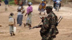 Un soldat rwandais en RDC, en janvier 2009. (Image d'illustration) LIONEL HEALING / AFP