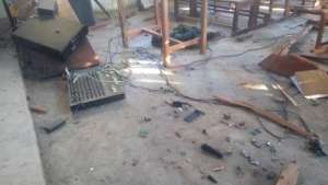 Un engin explosif artisanal a explosé dimanche 27 juin 2021 dans la matinée dans la paroisse catholique «L'Emmanuel» dans la ville de Beni. Photo droit tiers.