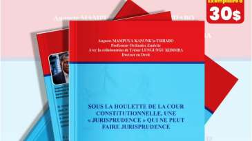 RDC : Le Prof Mampuya déballe les dérives de la Cour constitutionnelle dans un ouvrage